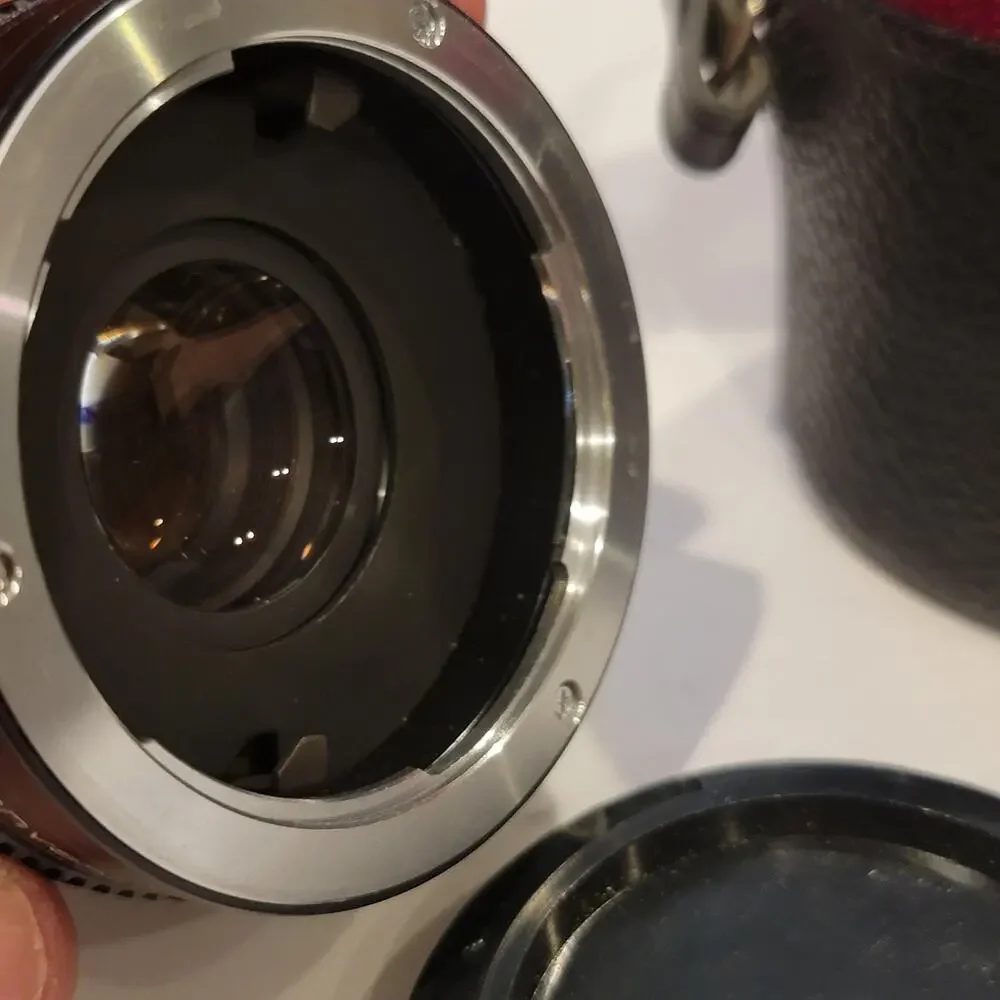 Vintage Vivitar MC Tele Converter 2X Lens Adapter Black For SLR Cameras Case